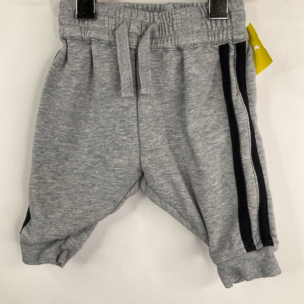 Size NB-3m: Monica + Andy Grey Black Sweatpants