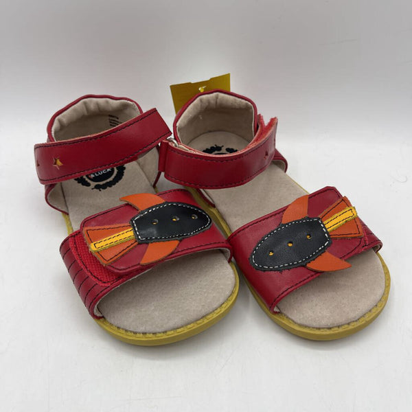 Size 10: Livie Luca Red Rocket Leather Sandals