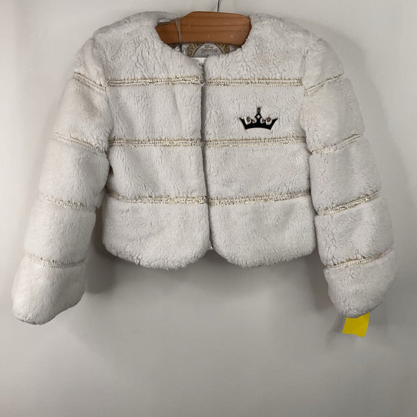 Size 4: Disney White/Gold Puffy Jacket