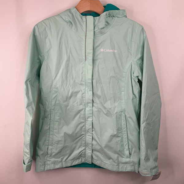 Size 14-16 Columbia Green/Teal Rain Jacket