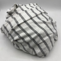 Bonnie Vie Grey/White Striped Wrap Baby Carrier