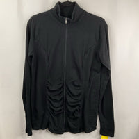 Size M: Motherhood Maternity Black Zip-Up Coat