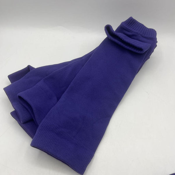 Size L: Purple Shin Guard 4pc Cover Sleeves