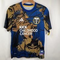 Size 13-14: Adidas Blue/Yellow Timbers T-Shirt