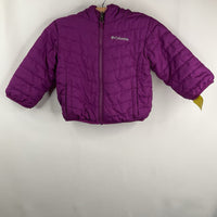 Size 2: Columbia Purple Fleece Lined Reversible Coat