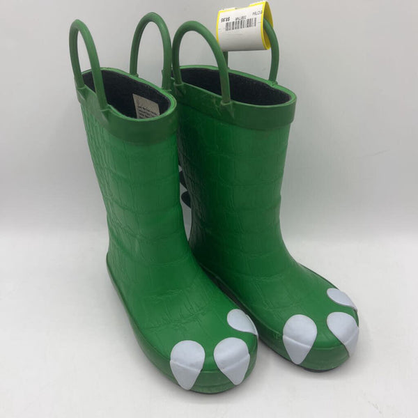 Size 6: Cat & Jack Green Dinosaur Feet Rain Boots