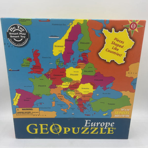 Europe 58pc Geo Puzzle