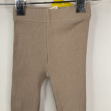 Size 3-6m: Mebie Baby Tan Ribbed Leggings