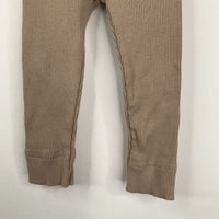 Size 3-6m: Mebie Baby Tan Ribbed Leggings
