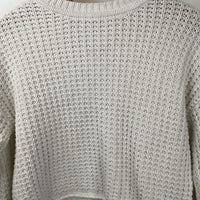 Size 12-14: Design History White Knitted Sweater