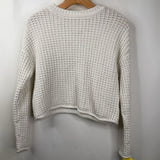Size 12-14: Design History White Knitted Sweater