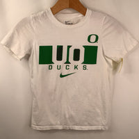Size 8-9: Nike White/Green Ducks T-Shirt