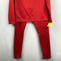 Size 8-10: Thermajohn Red 2pc Base Layer/ Pjs