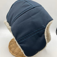 Size M/L: Crewcuts Blue Fuzzy Lined Winter Hat