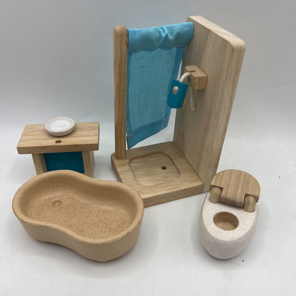 Plan Toys Wooden Bathroom Doll Furniture