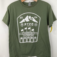 Size 12-14: Gildan Green/White "PTFC" T-Shirt