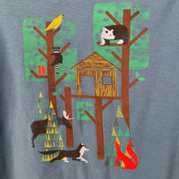 Size 3: Tea Blue Animal Treehouse Long Sleeve Shirt