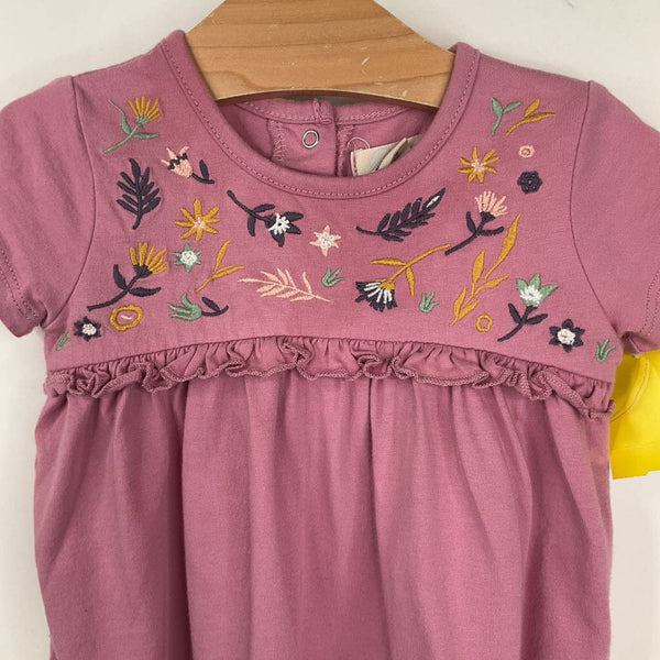 Size 3-6m: Peek Pink Floral Short Sleeve Dress