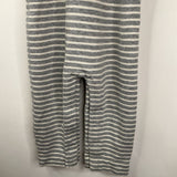 Size 2 (85): Hanna Andersson White/Grey Striped Tank Romper