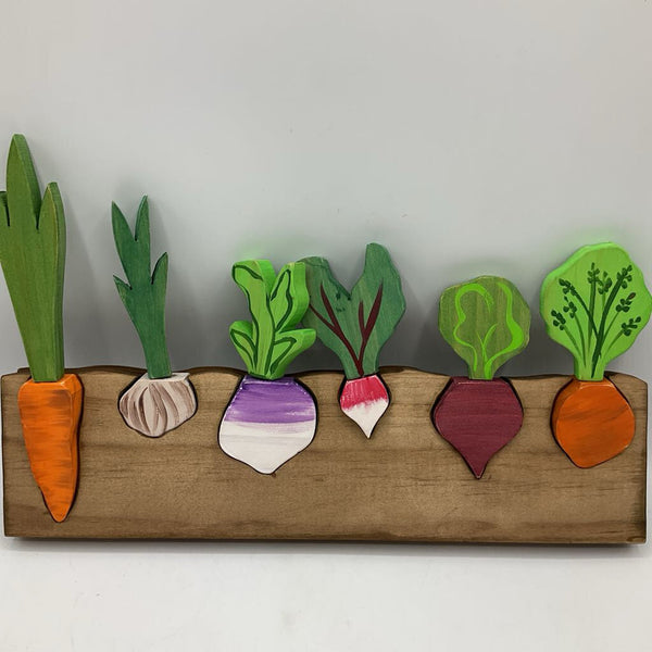 Wooden Magnetic Vegetable Puzzle