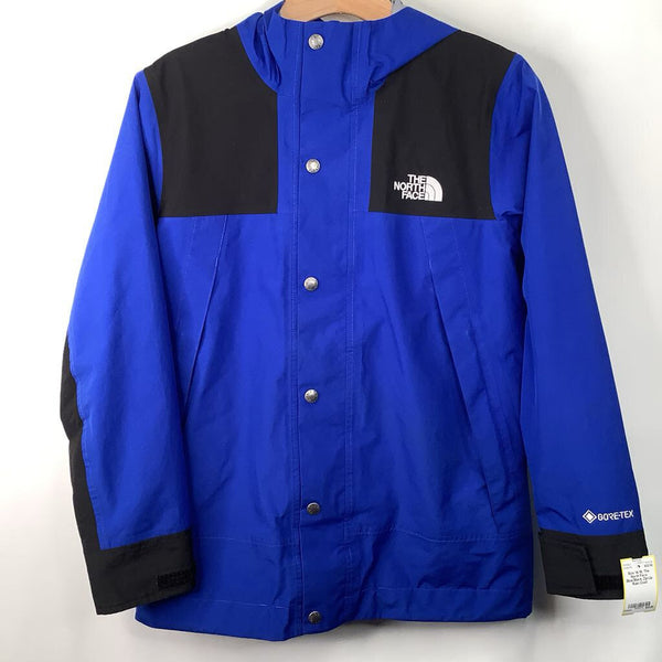Size 14-16: The North Face Blue/Black Zip-Up Rain Coat