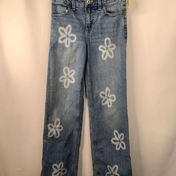 Size 11-12: Abercrombie Blue Floral Jeans