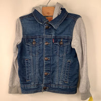 Size 5: Levi's Grey/Blue Button-Up Jean Jacket