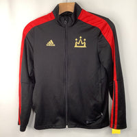 Size 11-12: Adidas Black/Red Zip-Up Coat