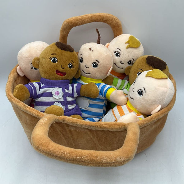 Qpewep Plush Basket Of Babies