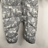 Size 3-6m: Lands End Grey/White Forest Puffy Bunting