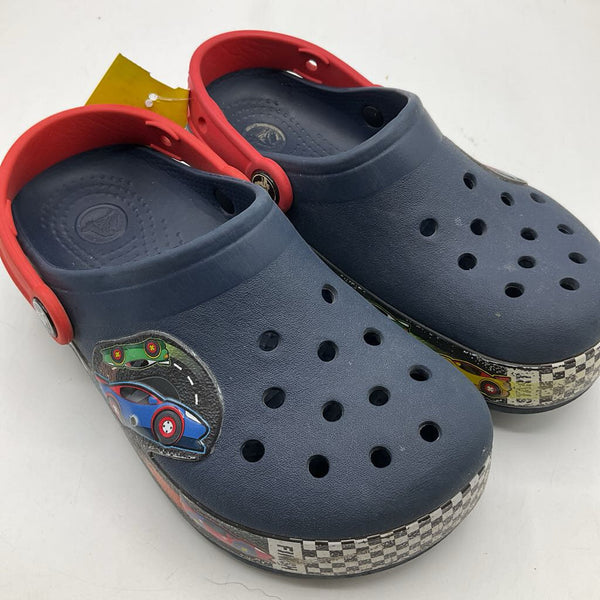 Size 2Y: Crocs Navy Cars