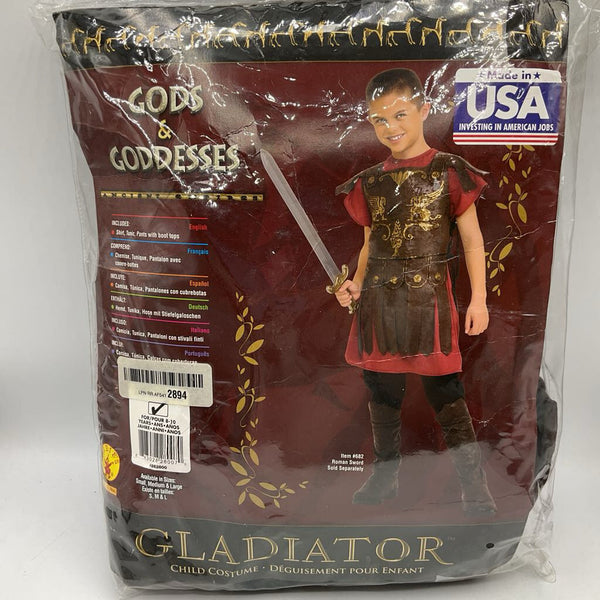 Size 12-14: Gladiator 4pc Costume