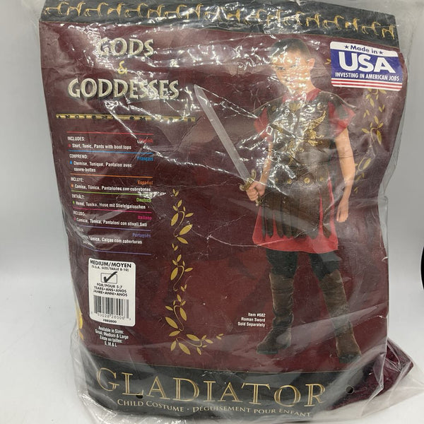 Size 8-10: Gladiator 4pc Costume