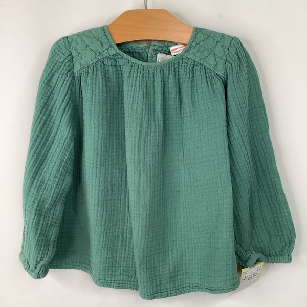 Size 3-4: Zara Green Long Sleeve Shirt