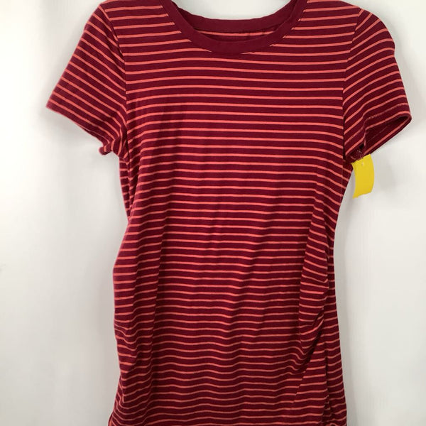 Size S: Gap Red/Orange Striped T-Shirt