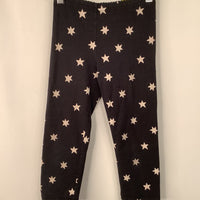 Size 7: Tea Black/White Stars Leggings