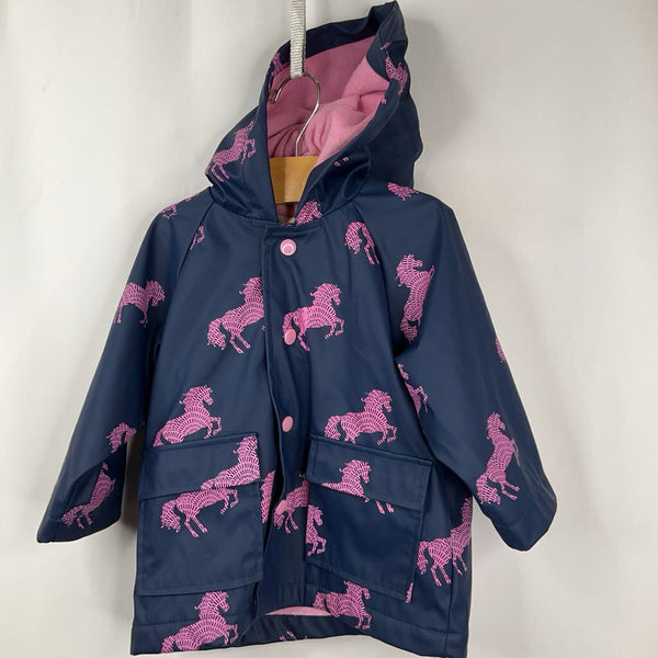 Size 12-18m: Hatley Blue Purple Horse Rain Coat