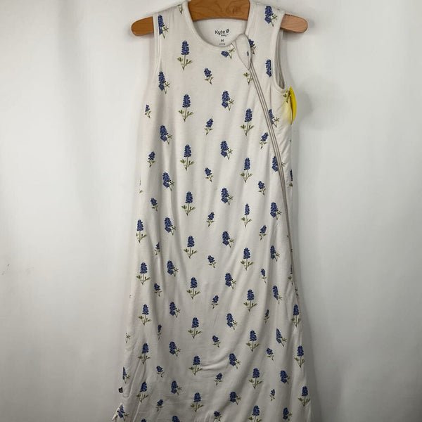 Size 6-18m (M): Kyte Baby White Blue Flower Thich Sleep Bag Sleepsack