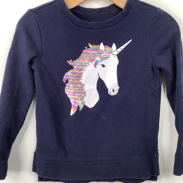 Size 8: Gap Blue Rainbow Sequin Sweater