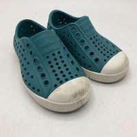 Size 5: Native Teal/White Slip-On Shoes