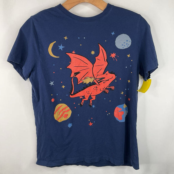 Size 12 (150): Hanna Andersson Blue/Red Dragon T-Shirt