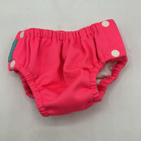 Size M: Charlie Banana Pink Adjustable Snap Swim Diaper