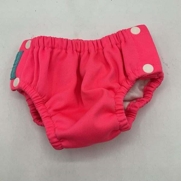 Size M: Charlie Banana Pink Adjustable Snap Swim Diaper