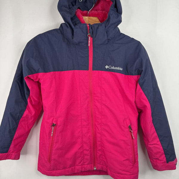 Size 7-8: Columbia Blue/Pink 3-In-1 Winter Coat
