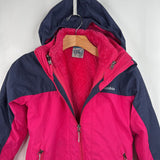 Size 7-8: Columbia Blue/Pink 3-In-1 Winter Coat