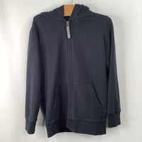 Size 6-7: Primary Black Zip-Up Hoodie