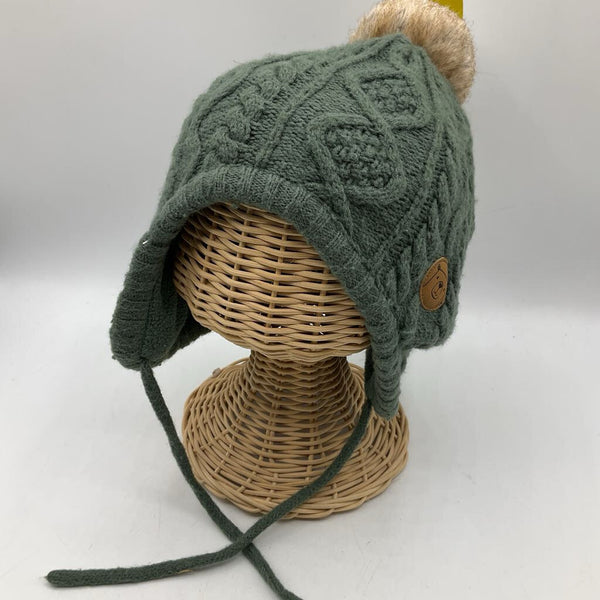 Size 18m-2: H&M Green Knit Pom Pom Winter Hat
