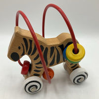 Wooden Rolling Zebra Bead Maze