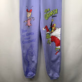 Size 14-16: Dr. Suess Purple Grinch Sweat Pants