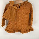 Size 3-6m: Tahari Green Knitted Long Sleeve Dress